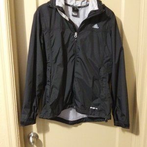 Adidas Black Rain Jacket, Size Large